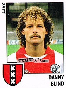 Sticker Danny Blind - Voetbal 1988-1989 n. 10 - Panini