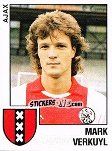 Sticker Mark Verkuyl - Voetbal 1988-1989 - Panini