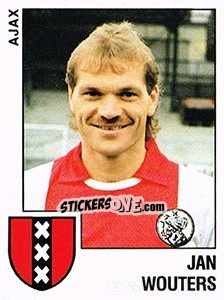 Sticker Jan Wouters - Voetbal 1988-1989 - Panini