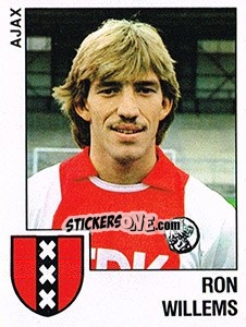 Sticker Ron Willems - Voetbal 1988-1989 - Panini