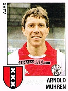 Sticker Arnold Muhren - Voetbal 1988-1989 - Panini