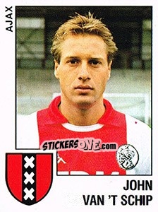 Sticker John van't Schip - Voetbal 1988-1989 - Panini