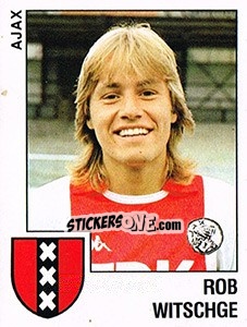 Sticker Rob Witschge - Voetbal 1988-1989 - Panini