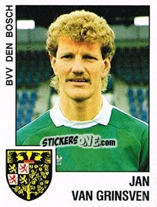 Figurina Jan van Grinsven - Voetbal 1988-1989 - Panini