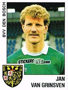 Sticker Jan van Grinsven - Voetbal 1988-1989 n. 25 - Panini