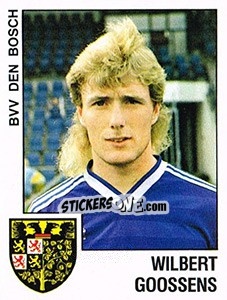 Sticker Wilbert Goossens - Voetbal 1988-1989 - Panini