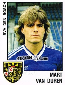 Sticker Mart van Duren - Voetbal 1988-1989 - Panini