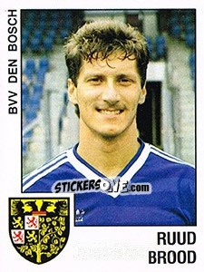 Cromo Ruud Brood - Voetbal 1988-1989 - Panini