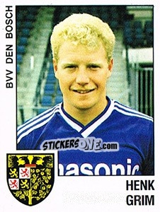 Sticker Henk Grim - Voetbal 1988-1989 - Panini