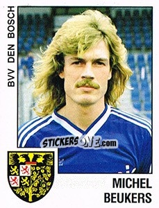 Sticker Michel Beukers - Voetbal 1988-1989 - Panini