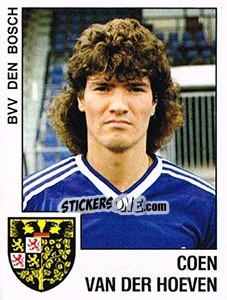 Sticker Coen van der Hoeven - Voetbal 1988-1989 - Panini