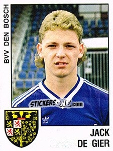 Sticker Jack de Gier - Voetbal 1988-1989 - Panini