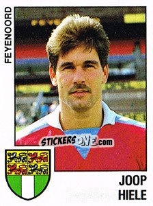 Sticker Joop Hiele - Voetbal 1988-1989 - Panini