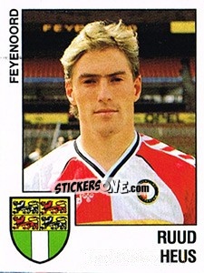 Sticker Ruud Heus - Voetbal 1988-1989 - Panini