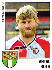 Sticker Antal Roth - Voetbal 1988-1989 - Panini