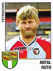 Sticker Antal Roth - Voetbal 1988-1989 n. 44 - Panini