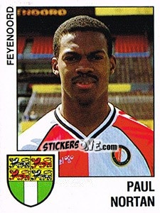 Sticker Paul Nortan - Voetbal 1988-1989 - Panini