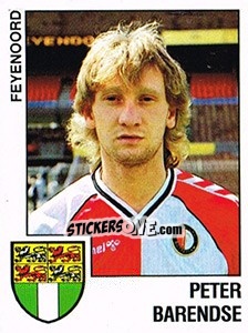 Sticker Peter Barendse - Voetbal 1988-1989 - Panini