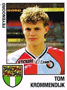 Sticker Tom Krommendijk - Voetbal 1988-1989 n. 51 - Panini