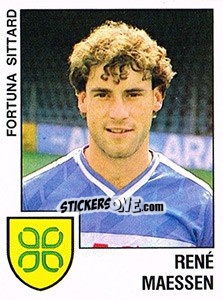 Sticker Rene Maessen - Voetbal 1988-1989 n. 58 - Panini