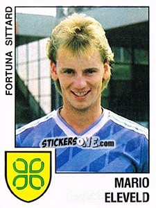 Sticker Mario Eleveld - Voetbal 1988-1989 - Panini