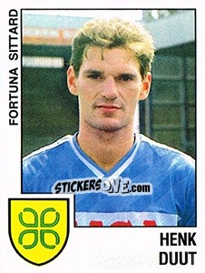 Cromo Henk Duut - Voetbal 1988-1989 - Panini