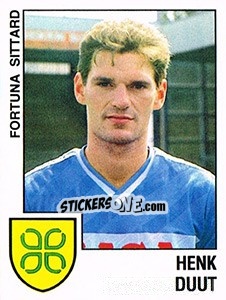 Sticker Henk Duut - Voetbal 1988-1989 n. 60 - Panini