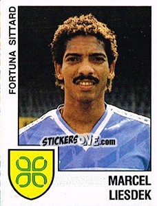 Sticker Marcel Liesdek - Voetbal 1988-1989 - Panini
