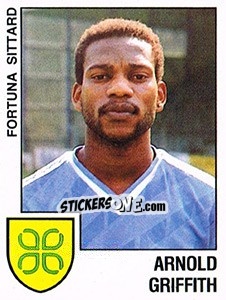 Sticker Arnold Griffith - Voetbal 1988-1989 n. 69 - Panini