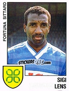 Sticker Sigi Lens - Voetbal 1988-1989 - Panini