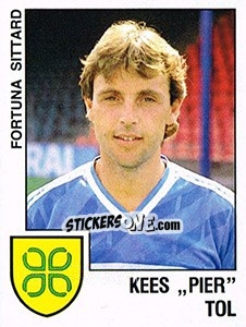 Sticker Kees 'Pier' Tol - Voetbal 1988-1989 - Panini