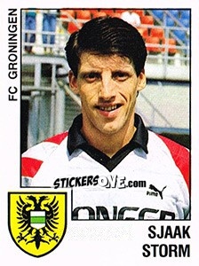 Sticker Sjaak Storm - Voetbal 1988-1989 - Panini