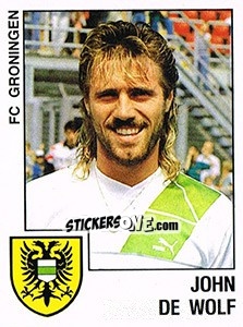 Sticker John de Wolf - Voetbal 1988-1989 - Panini