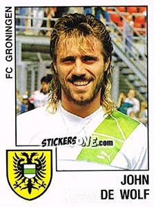 Sticker John de Wolf - Voetbal 1988-1989 n. 75 - Panini