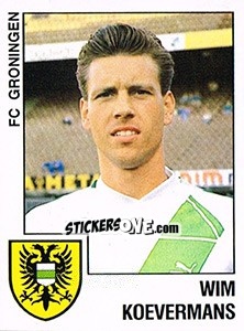 Sticker Wim Koevermans - Voetbal 1988-1989 - Panini