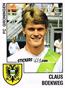Sticker Claus Boekweg - Voetbal 1988-1989 - Panini