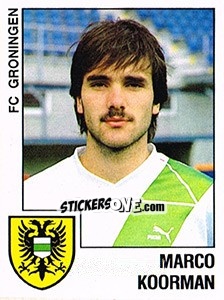 Sticker Marco Koorman - Voetbal 1988-1989 n. 78 - Panini