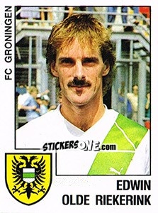 Sticker Edwin Olde Riekerink - Voetbal 1988-1989 - Panini