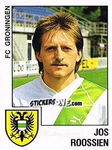 Sticker Jos Roossien - Voetbal 1988-1989 - Panini