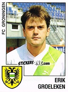 Sticker Erik Groeleken - Voetbal 1988-1989 - Panini