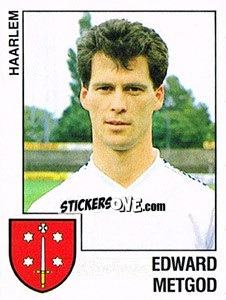 Sticker Edward Metgod - Voetbal 1988-1989 - Panini