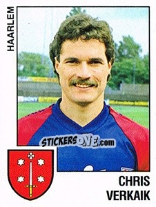 Sticker Chris Verkaik - Voetbal 1988-1989 n. 93 - Panini