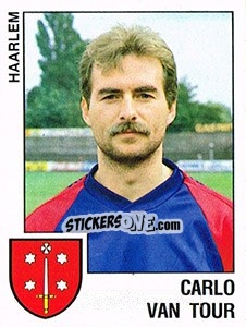 Sticker Carlo van Tour - Voetbal 1988-1989 n. 95 - Panini