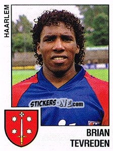 Sticker Brian Tevreden - Voetbal 1988-1989 n. 98 - Panini