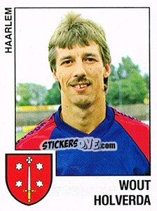 Sticker Wout Holverda - Voetbal 1988-1989 - Panini
