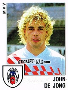 Sticker John de Jong - Voetbal 1988-1989 - Panini