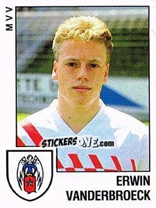 Sticker Erwin vanderbroeck - Voetbal 1988-1989 - Panini