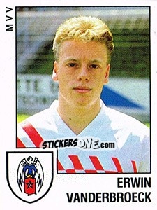 Sticker Erwin vanderbroeck - Voetbal 1988-1989 n. 115 - Panini