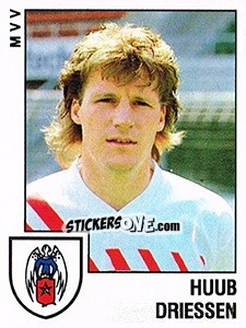 Sticker Huub Driessen - Voetbal 1988-1989 - Panini
