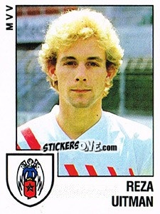 Sticker Reza Uitman - Voetbal 1988-1989 - Panini